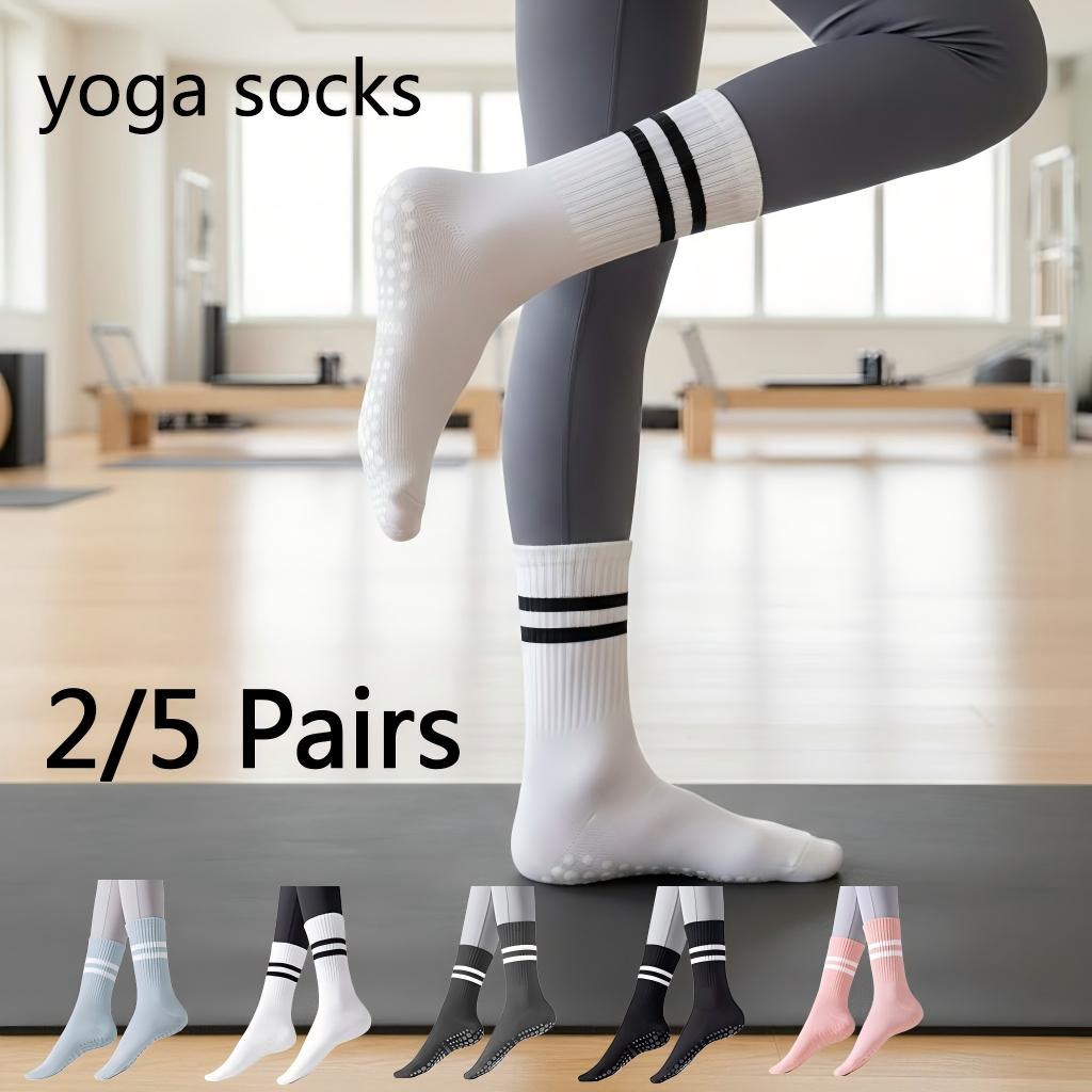 Yoga Fitness Dance - 여성용 논슬립 요가 양말, 그립감 있는