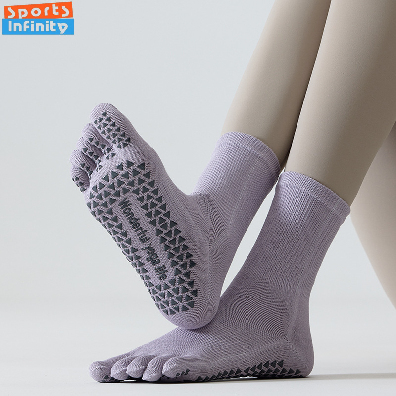 패션 파이브 핑거 스플릿 토 요가 양말 미끄럼 방지 여 - Yoga Fitness Dance 리뷰 및 가격